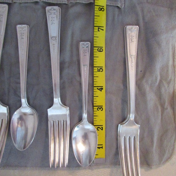 1835 R WALLACE Sterling plated flatware set - Picture 5 of 12